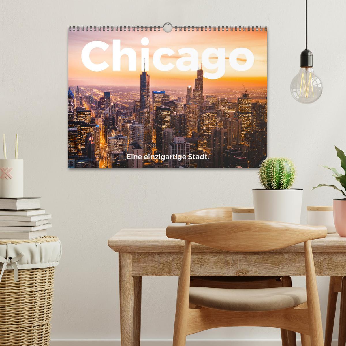 Bild: 9783435060719 | Chicago - Eine einzigartige Stadt. (Wandkalender 2025 DIN A3 quer),...