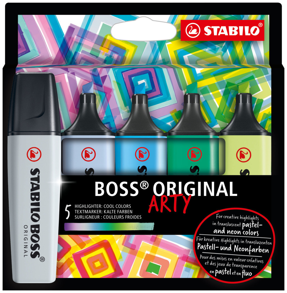 Cover: 4006381577755 | STABILO BOSS ORIGINAL 5er Etui kalte Farben ARTY | Stück | In Karton