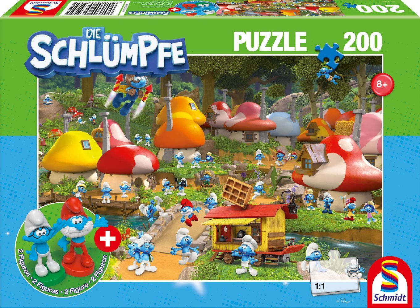 Cover: 4001504565251 | In Schlumpfhausen, 200 Teile, mit Add-on (2 Figuren) | Spiel | 56525