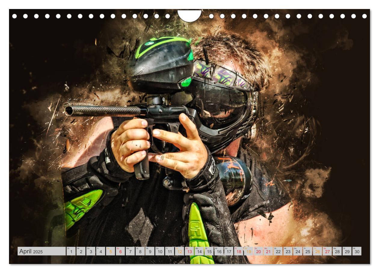 Bild: 9783435387878 | Paintball - extrem cool (Wandkalender 2025 DIN A4 quer), CALVENDO...