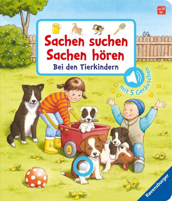 Cover: 9783473438440 | Sachen suchen, Sachen hören: Bei den Tierkindern; . | Frauke Nahrgang