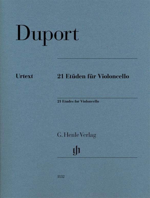 Cover: 9790201811321 | Duport, Jean-Louis - 21 Etüden für Violoncello | Norbert Gertsch | VI