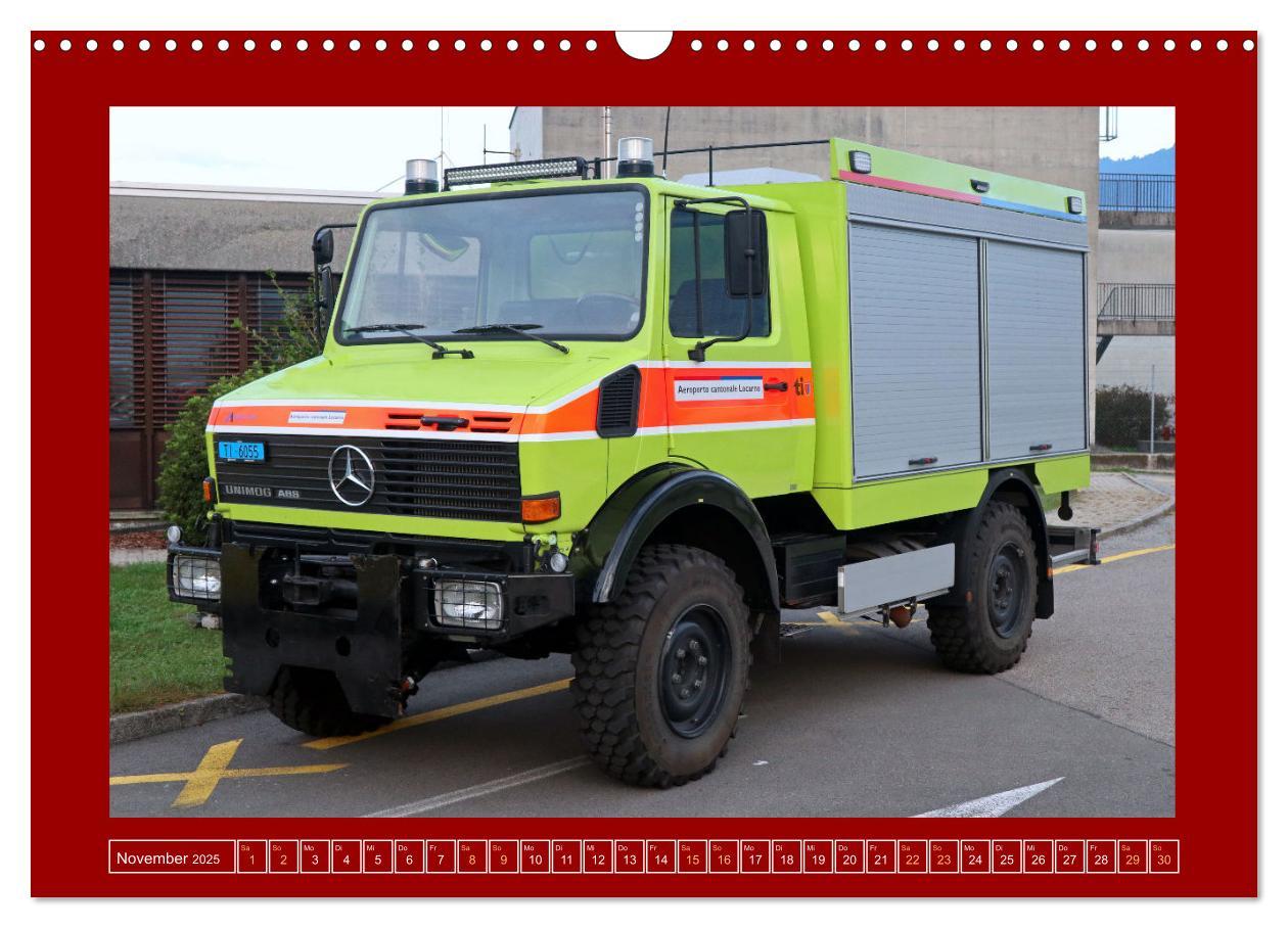 Bild: 9783457225417 | Unimog bei der Feuerwehr (Wandkalender 2025 DIN A3 quer), CALVENDO...