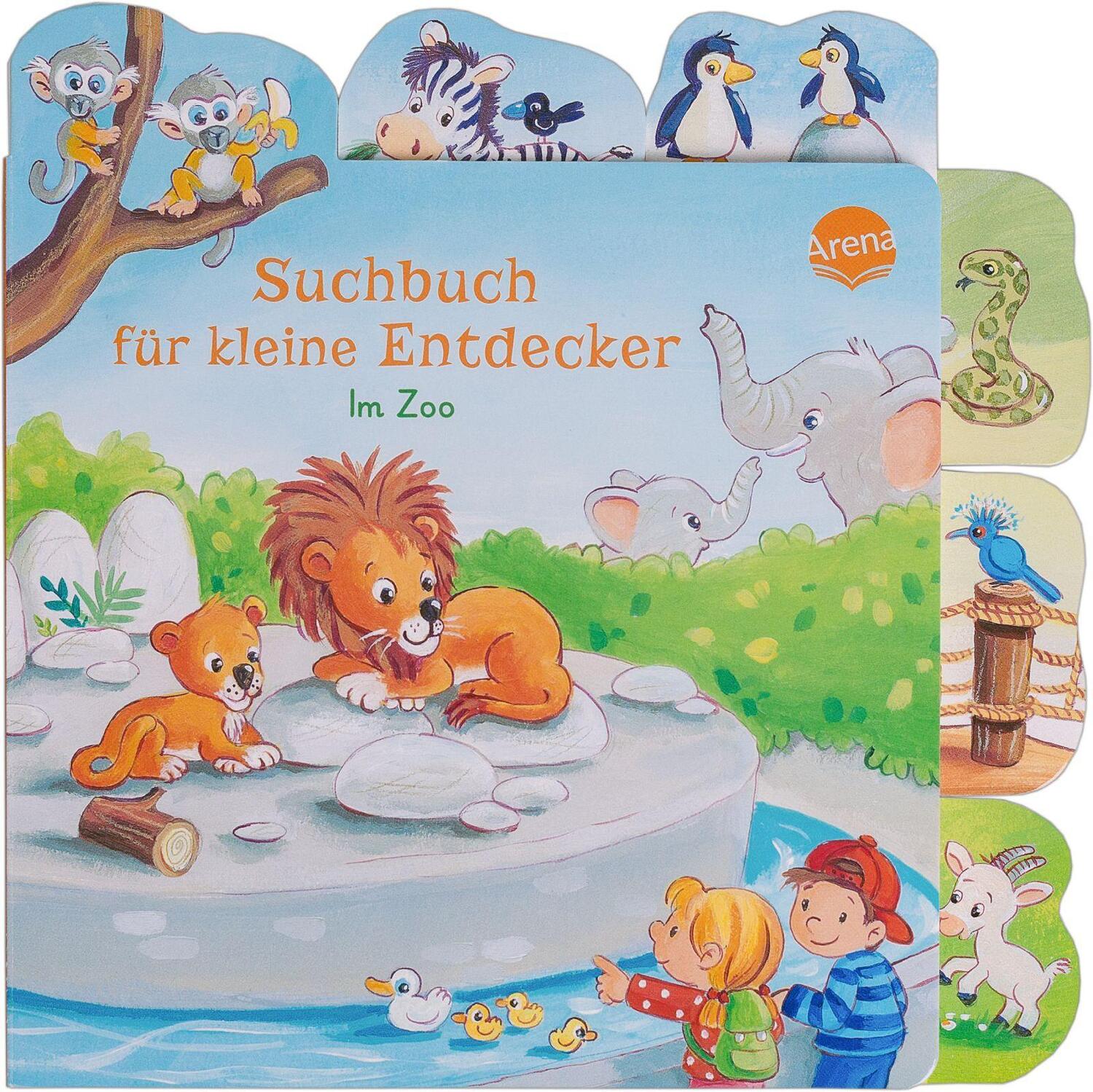 Cover: 9783401718507 | Suchbuch für kleine Entdecker. Im Zoo | Erster Suchspaß ab 18 Monaten