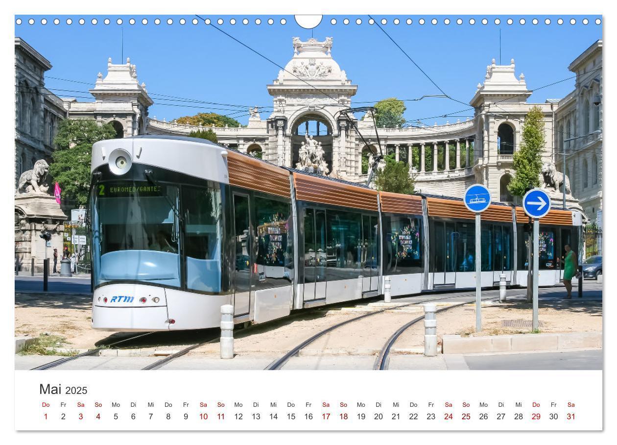 Bild: 9783435044580 | Trams und Straßenbahnen (Wandkalender 2025 DIN A3 quer), CALVENDO...