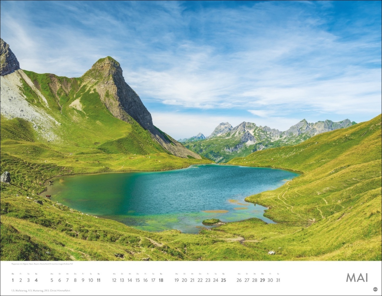 Bild: 9783756405060 | Faszination Alpen Posterkalender 2025 | Kalender | Spiralbindung