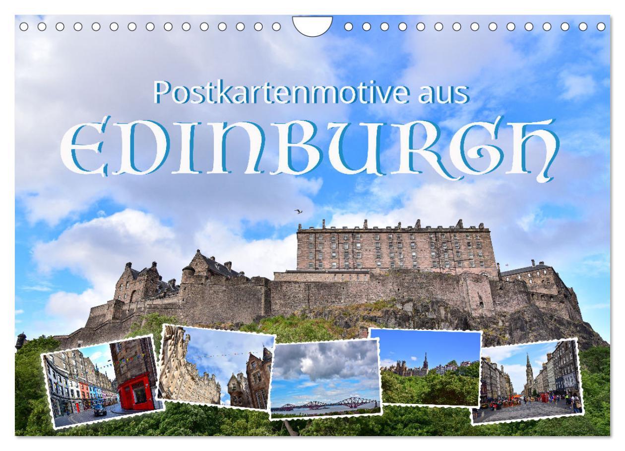 Cover: 9783383953385 | Postkartenmotive aus Edinburgh (Wandkalender 2025 DIN A4 quer),...