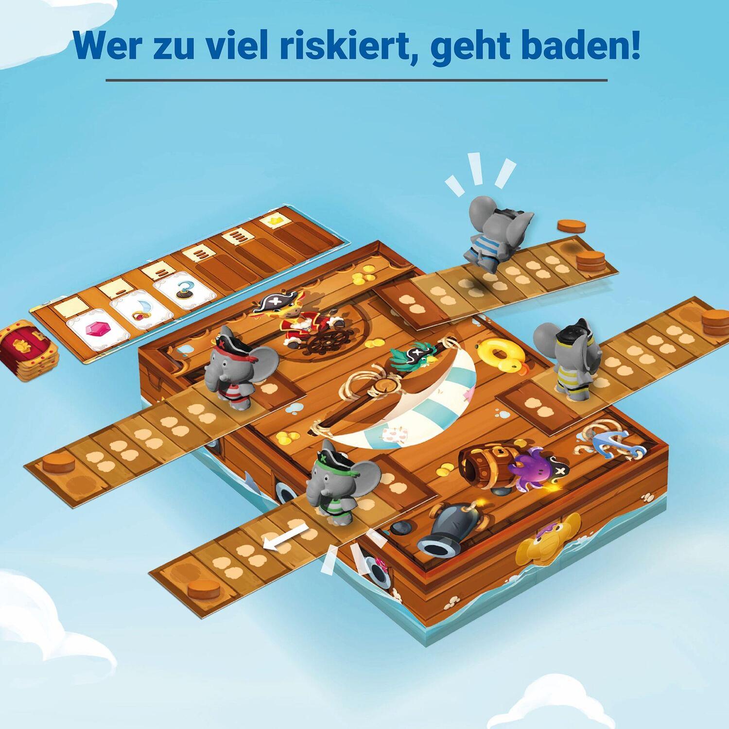 Bild: 4005556223428 | Ravensburger Kinderspiel 22342 - Planken-Plumpser - Wer zu viel...