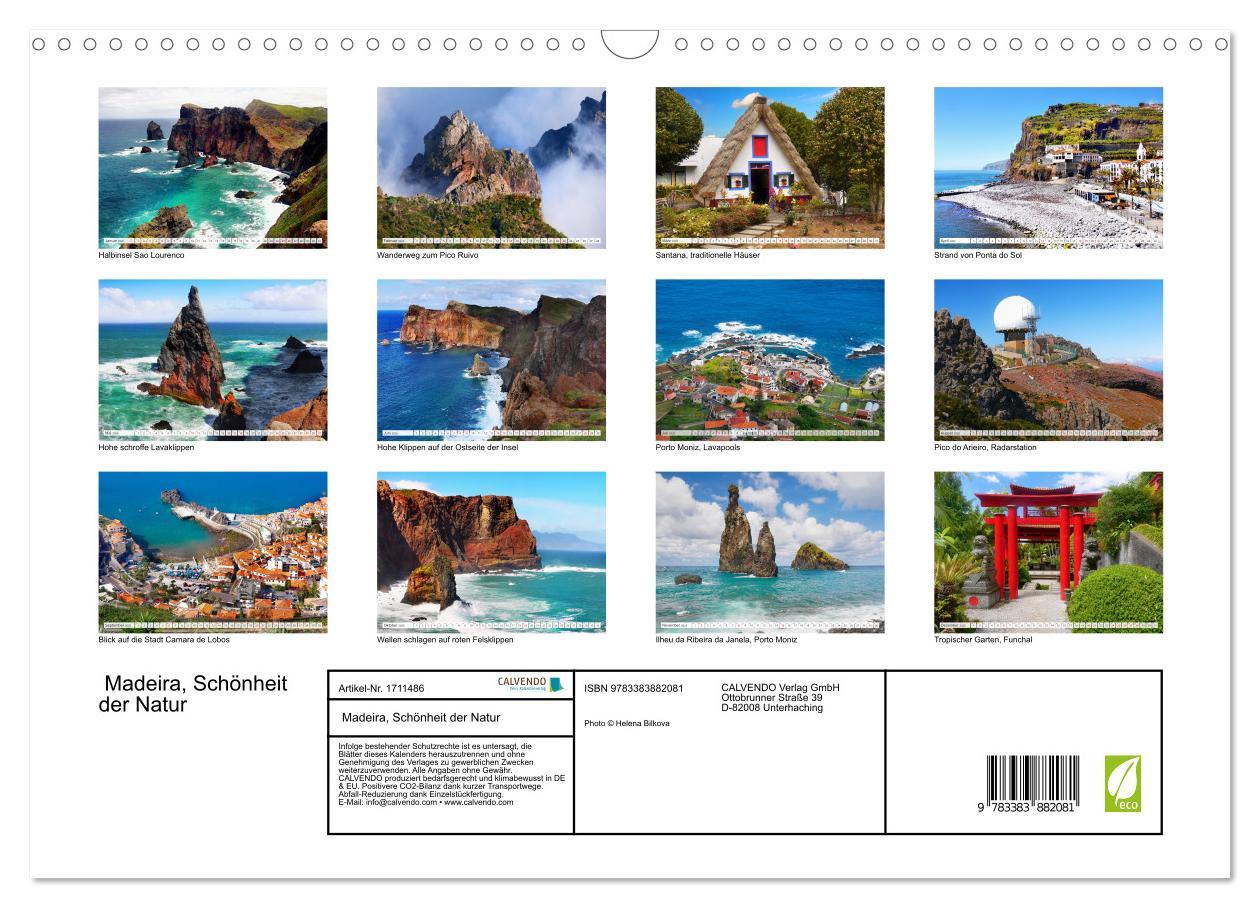 Bild: 9783383882081 | Madeira, Schönheit der Natur (Wandkalender 2025 DIN A3 quer),...