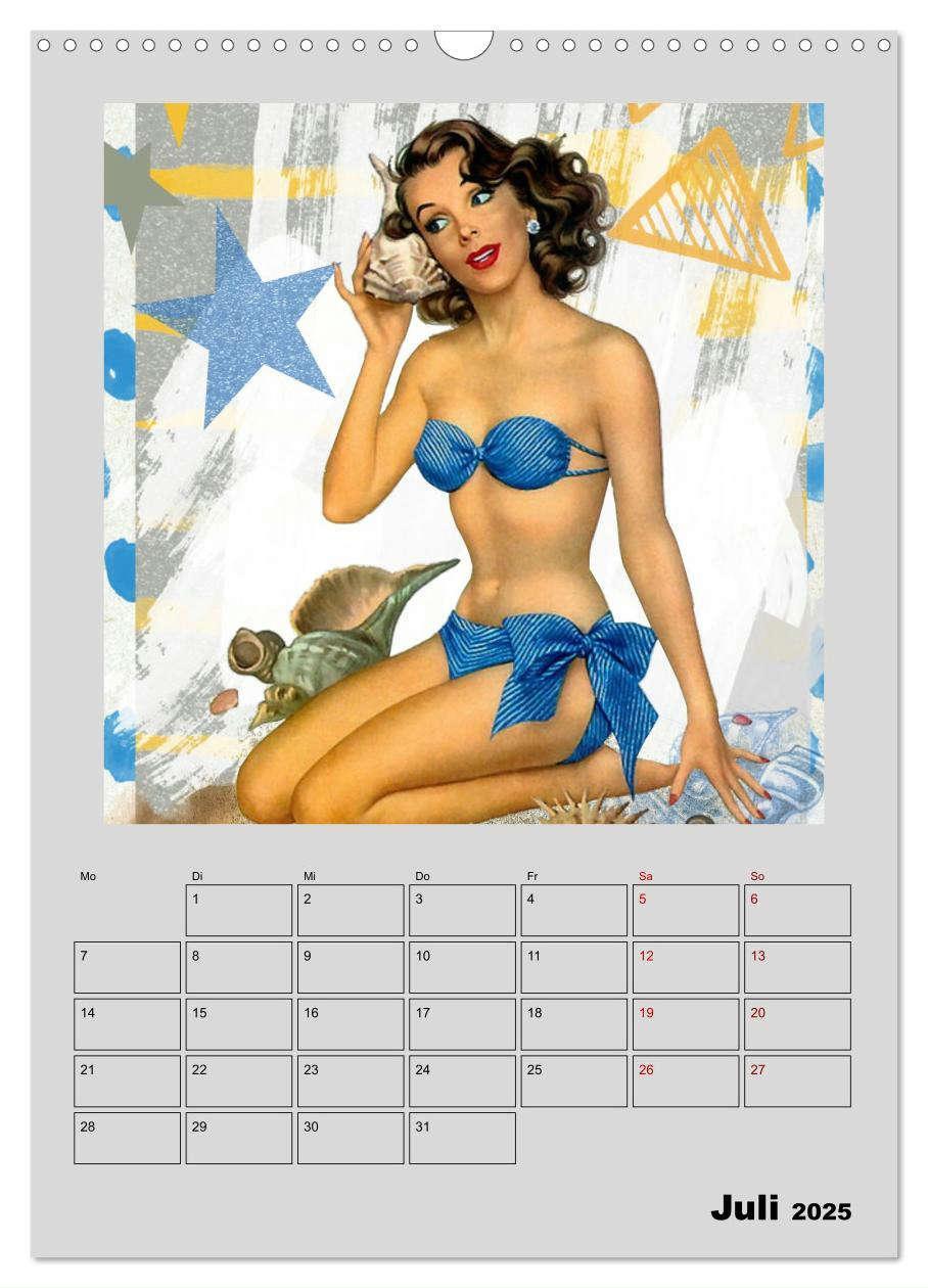 Bild: 9783435909841 | Retro Kult Pin-up-Girls (Wandkalender 2025 DIN A3 hoch), CALVENDO...