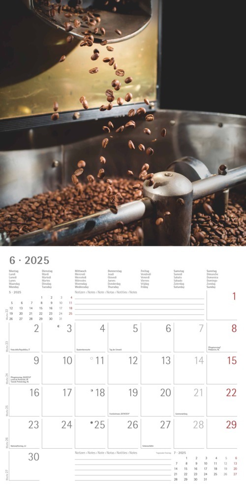 Bild: 4251732343064 | Kaffeegenuss 2025 - Broschürenkalender 30x30 cm (30x60 geöffnet) -...