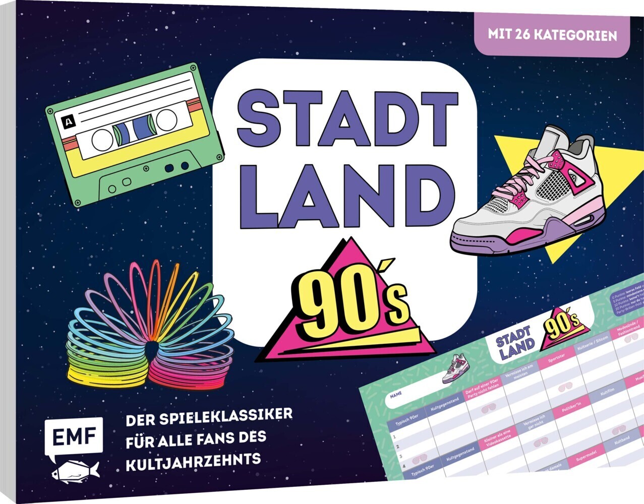 Cover: 4260478341821 | Stadt, Land, 90s - Der Spieleklassiker für alle Fans des...