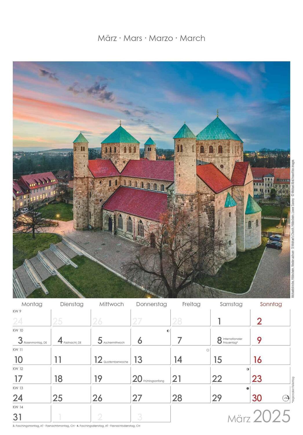 Bild: 4251732343378 | Niedersachsen und Bremen 2025 - Bild-Kalender 23,7x34 cm -...