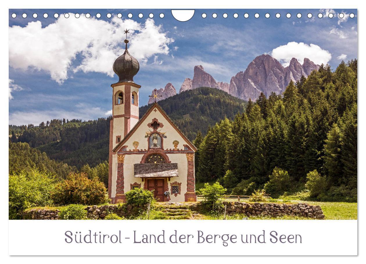 Cover: 9783435305407 | Südtirol - Land der Berge und Seen (Wandkalender 2025 DIN A4 quer),...