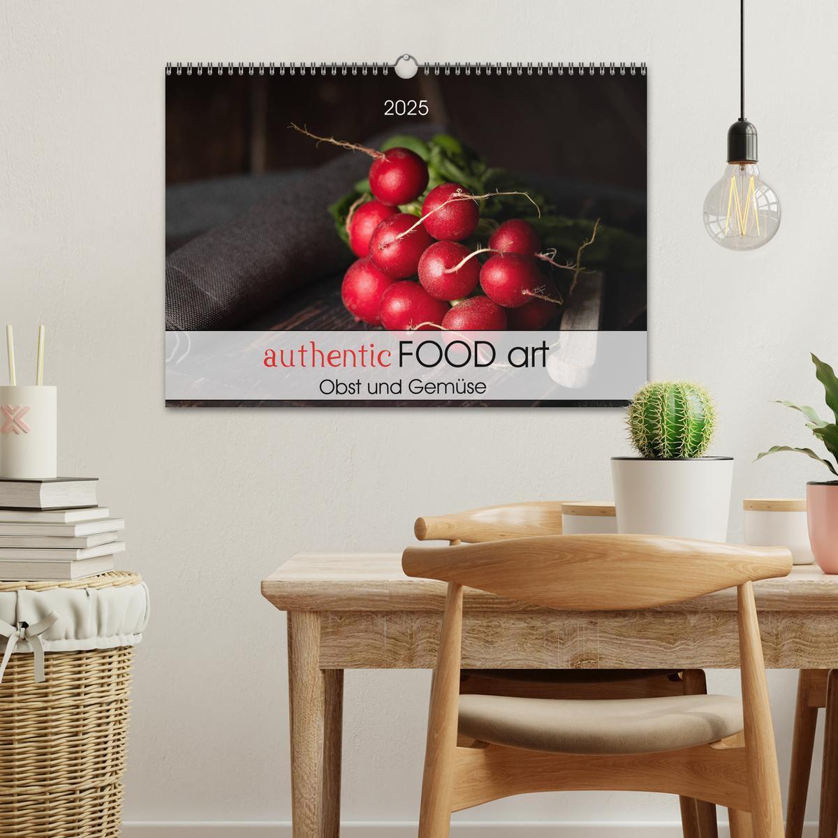 Bild: 9783435153305 | authentic FOOD art Obst und Gemüse (Wandkalender 2025 DIN A3 quer),...