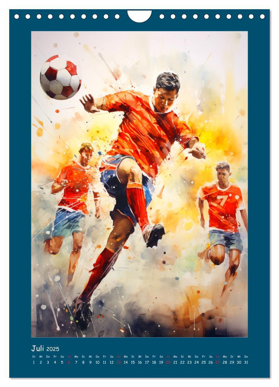 Bild: 9783383806841 | Leidenschaft Fussball. Stadionstimmung im Aquarellstil...