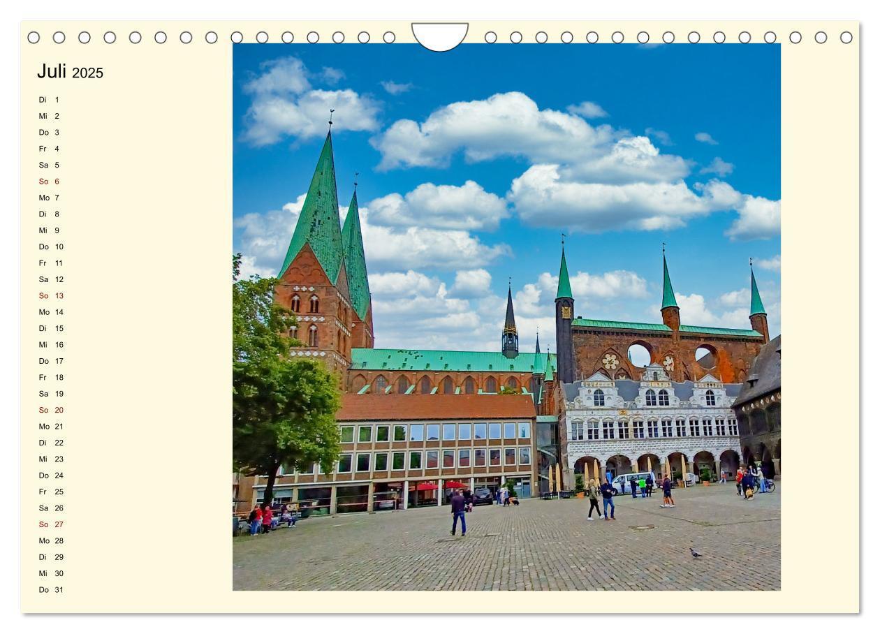 Bild: 9783457168639 | Lübeck, Stadt auf der Insel (Wandkalender 2025 DIN A4 quer),...