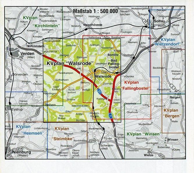 Bild: 9783896413697 | Walsrode, KVplan, Wanderkarte/Stadtplan/Radkarte, 1:25.000 / 1:10.000