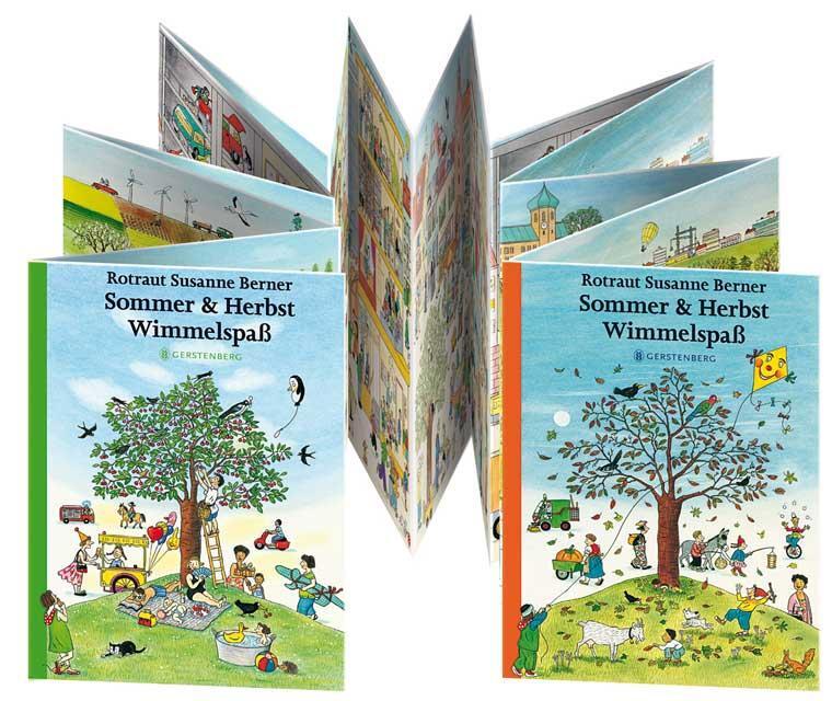 Cover: 9783836957649 | Sommer &amp; Herbst Wimmelspaß | Wendeleporello | Rotraut Susanne Berner