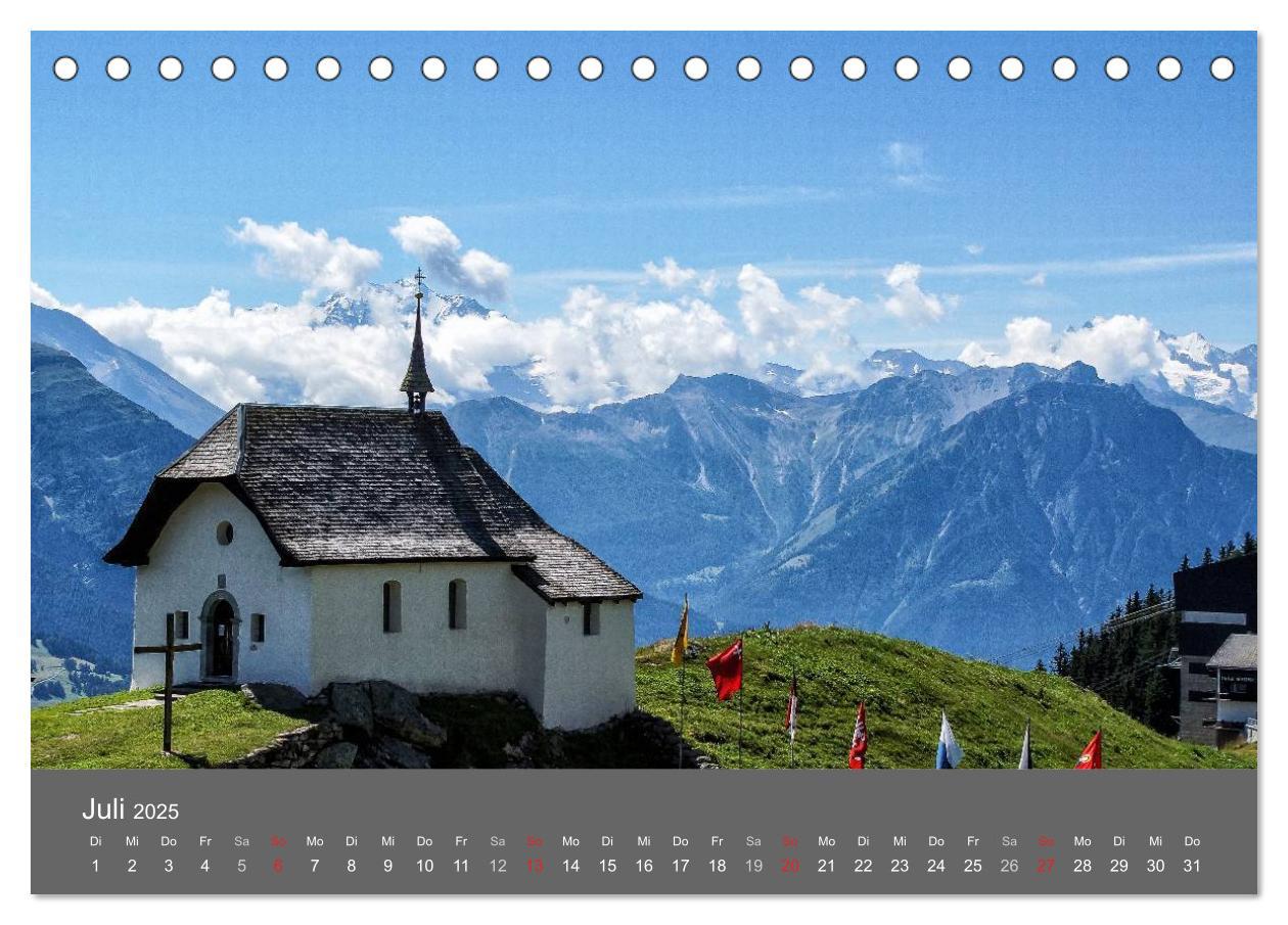 Bild: 9783435611119 | Wallis. Perle der Schweiz (Tischkalender 2025 DIN A5 quer),...