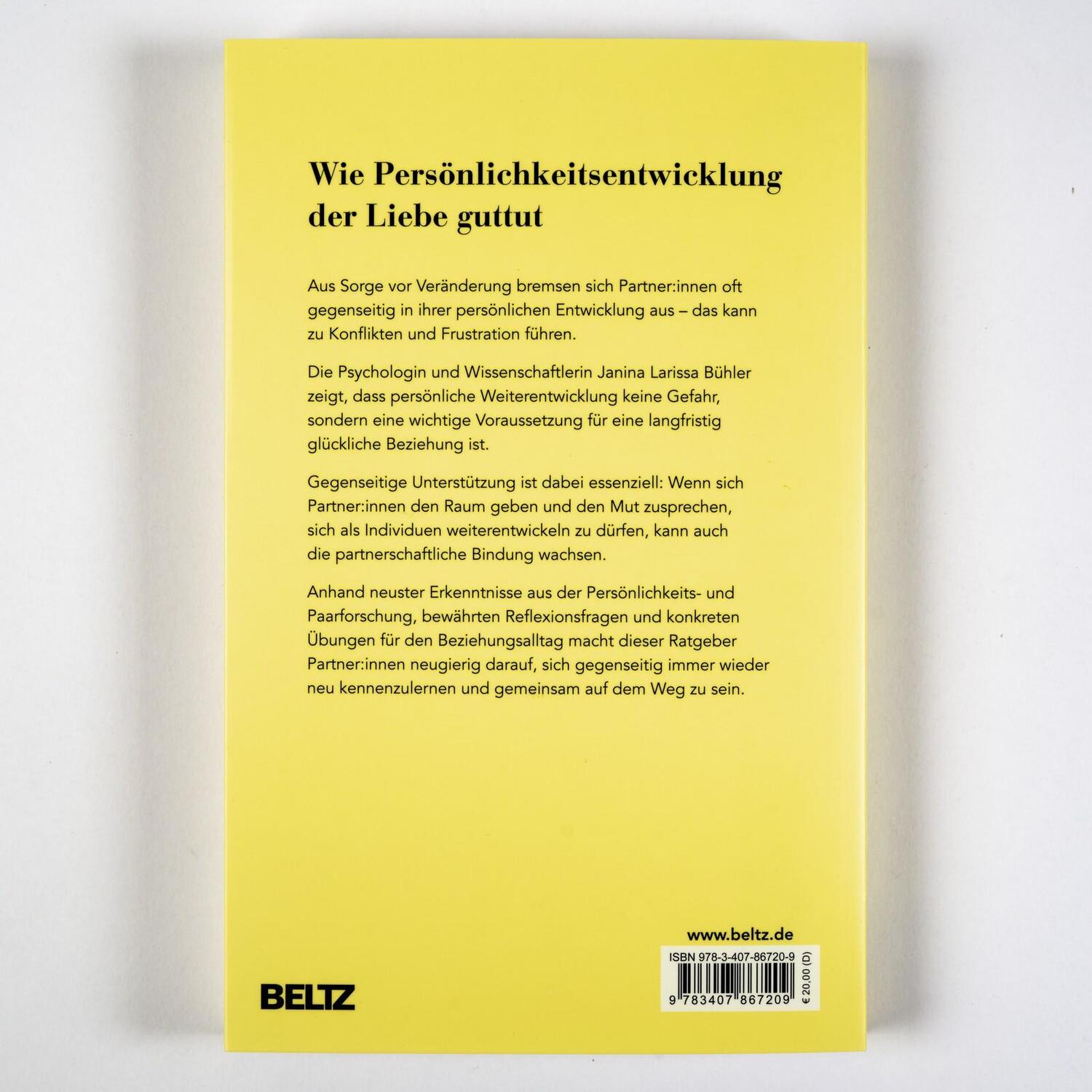 Rückseite: 9783407867209 | Mehr Ich. Mehr Du. Mehr Wir. | Janina Bühler | Taschenbuch | 253 S.