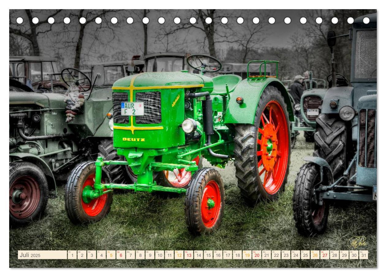 Bild: 9783435608713 | Oldtimer - Traktoren für Liebhaber (Tischkalender 2025 DIN A5...