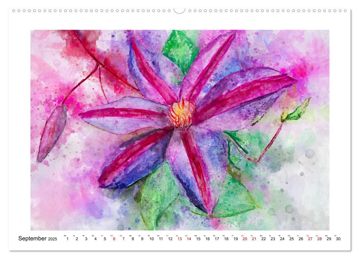 Bild: 9783383977060 | Blüten &amp; Blumen Aquarelle - Farbenfrohe Schönheiten (Wandkalender...