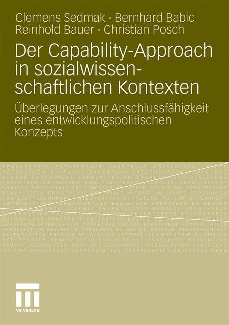 Cover: 9783531176376 | Der Capability-Approach in sozialwissenschaftlichen Kontexten | Buch