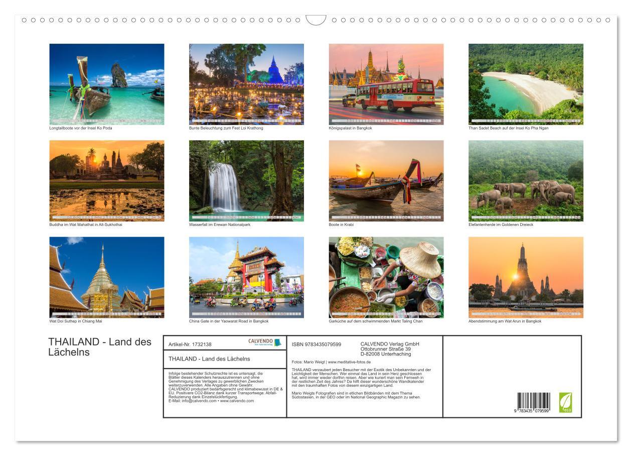 Bild: 9783435079599 | THAILAND - Land des Lächelns (Wandkalender 2025 DIN A2 quer),...