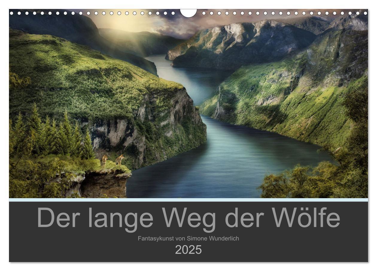 Cover: 9783435079797 | Der lange Weg der Wölfe (Wandkalender 2025 DIN A3 quer), CALVENDO...