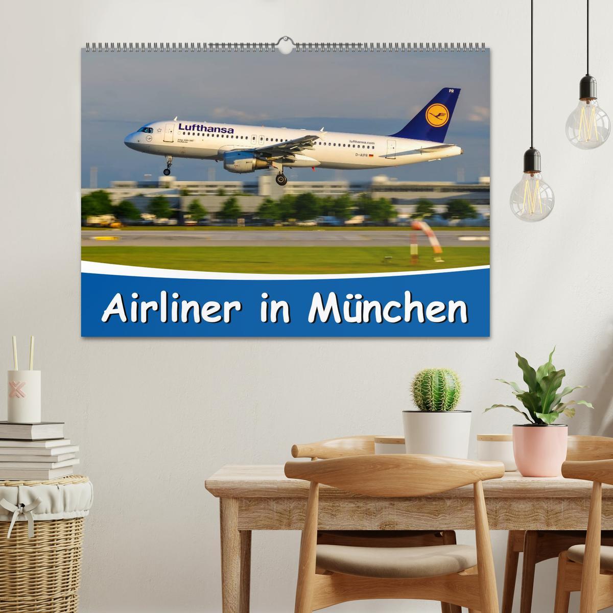 Bild: 9783435686803 | Airliner in München / 2025 (Wandkalender 2025 DIN A2 quer),...