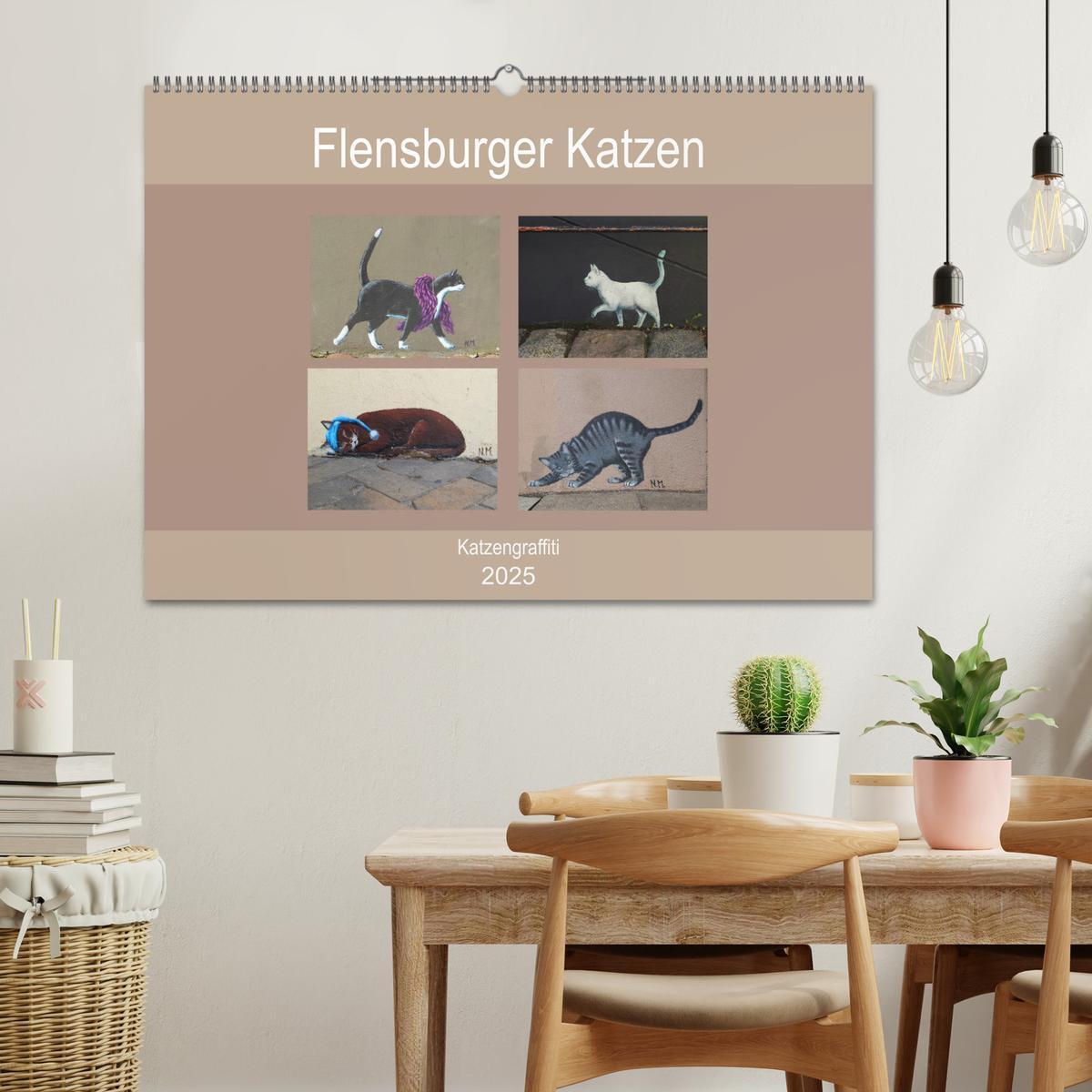 Bild: 9783435289691 | Flensburger Katzen (Wandkalender 2025 DIN A2 quer), CALVENDO...