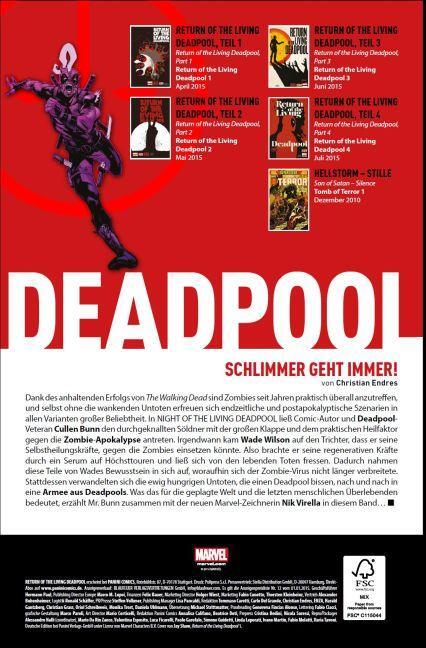 Bild: 9783957984319 | Deadpool: Return of the living Deadpool | Cullen Bunn (u. a.) | Buch