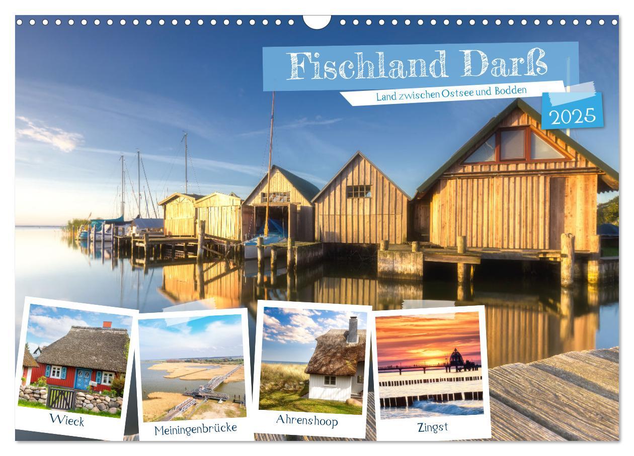 Cover: 9783383954825 | Fischland Darß, Land zwischen Ostsee und Bodden (Wandkalender 2025...