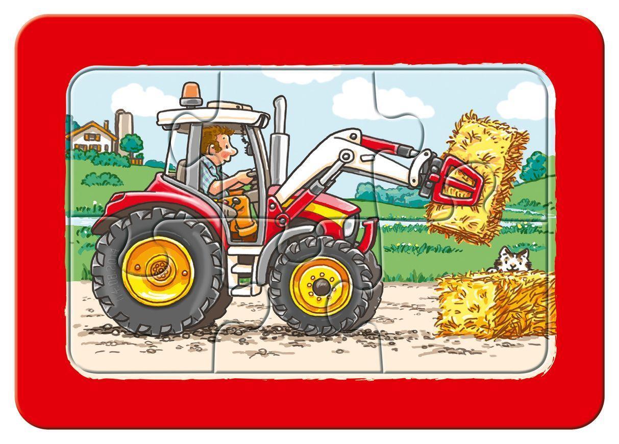 Bild: 4005556065738 | Bagger, Traktor und Kipplader. My first puzzle - Rahmenpuzzle 3 x 6...