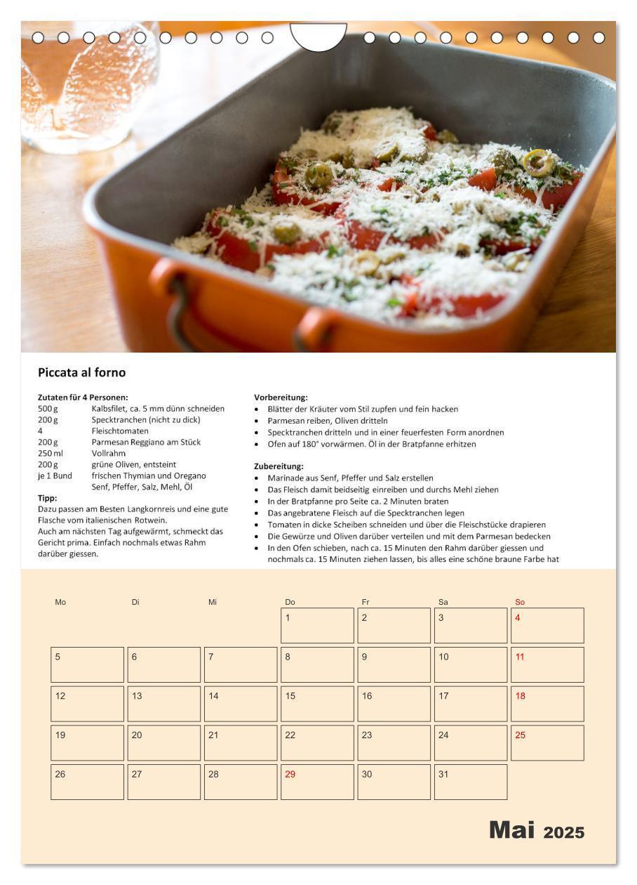 Bild: 9783435932573 | Der tolle Rezeptkalender (Wandkalender 2025 DIN A4 hoch), CALVENDO...