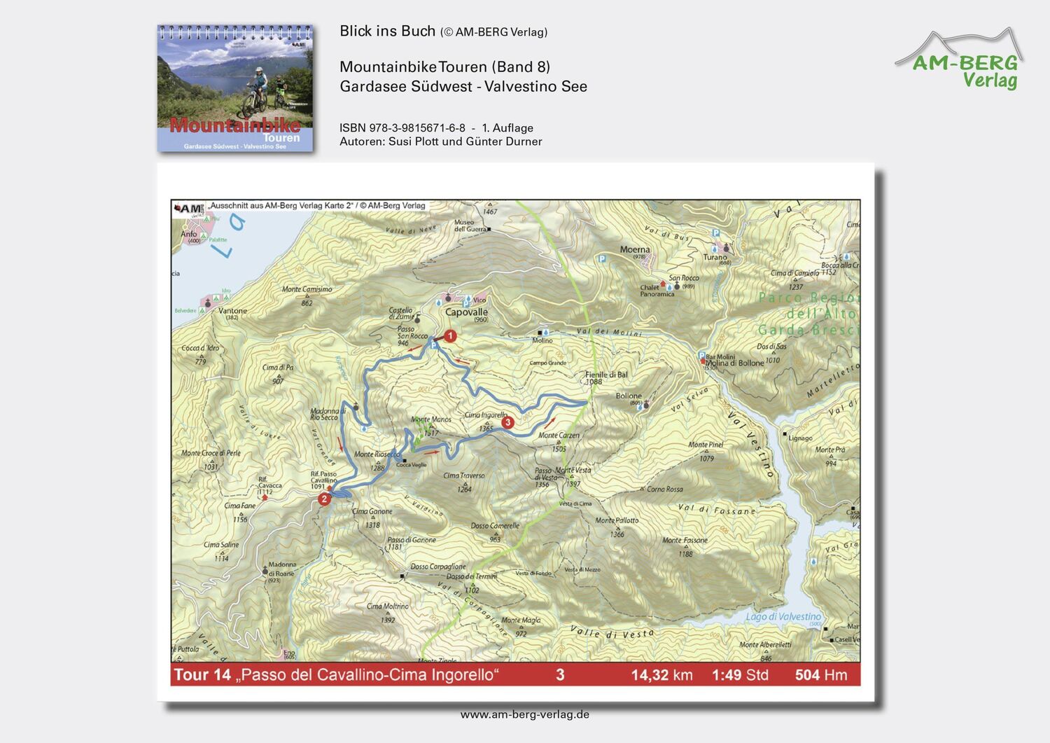 Bild: 9783981567168 | Mountainbike Touren Gardasee Südwest - Valvestino See | Band 8 | Buch