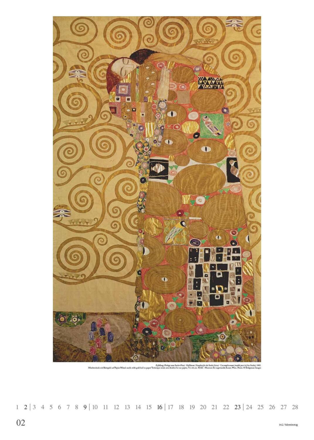 Bild: 4250809653327 | Gustav Klimt 2025 - Kunst-Kalender - Poster-Kalender - 50x70 | 28 S.