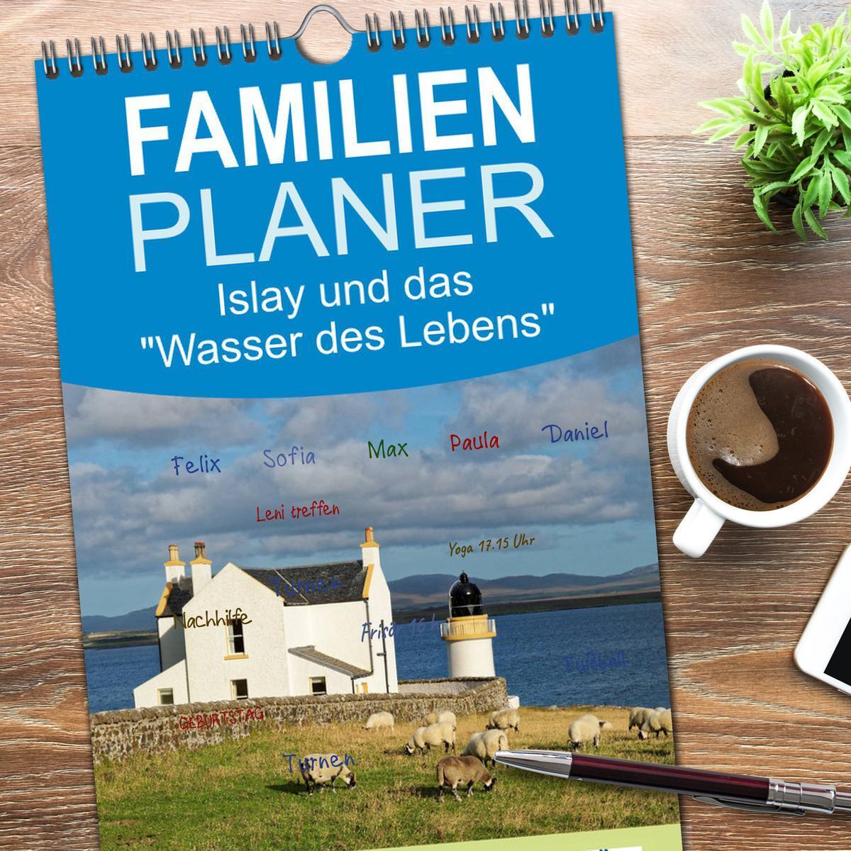 Bild: 9783457112915 | Familienplaner 2025 - Islay und das "Wasser des Lebens" mit 5...