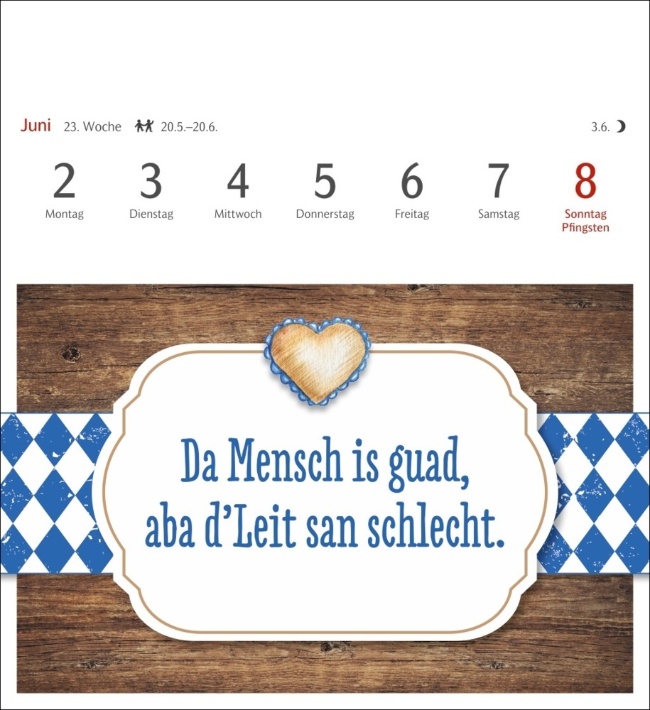 Bild: 9783840035999 | Bairische Sprüche - Do legst di nieda! Postkartenkalender 2025 - 53...