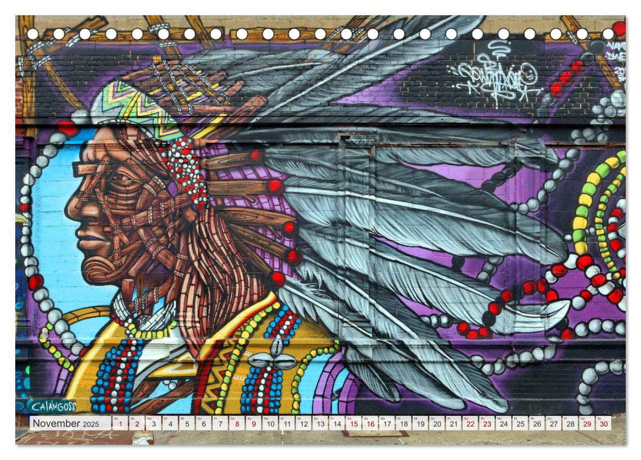 Bild: 9783435137916 | American Street Art - tätowierte Wände (Tischkalender 2025 DIN A5...