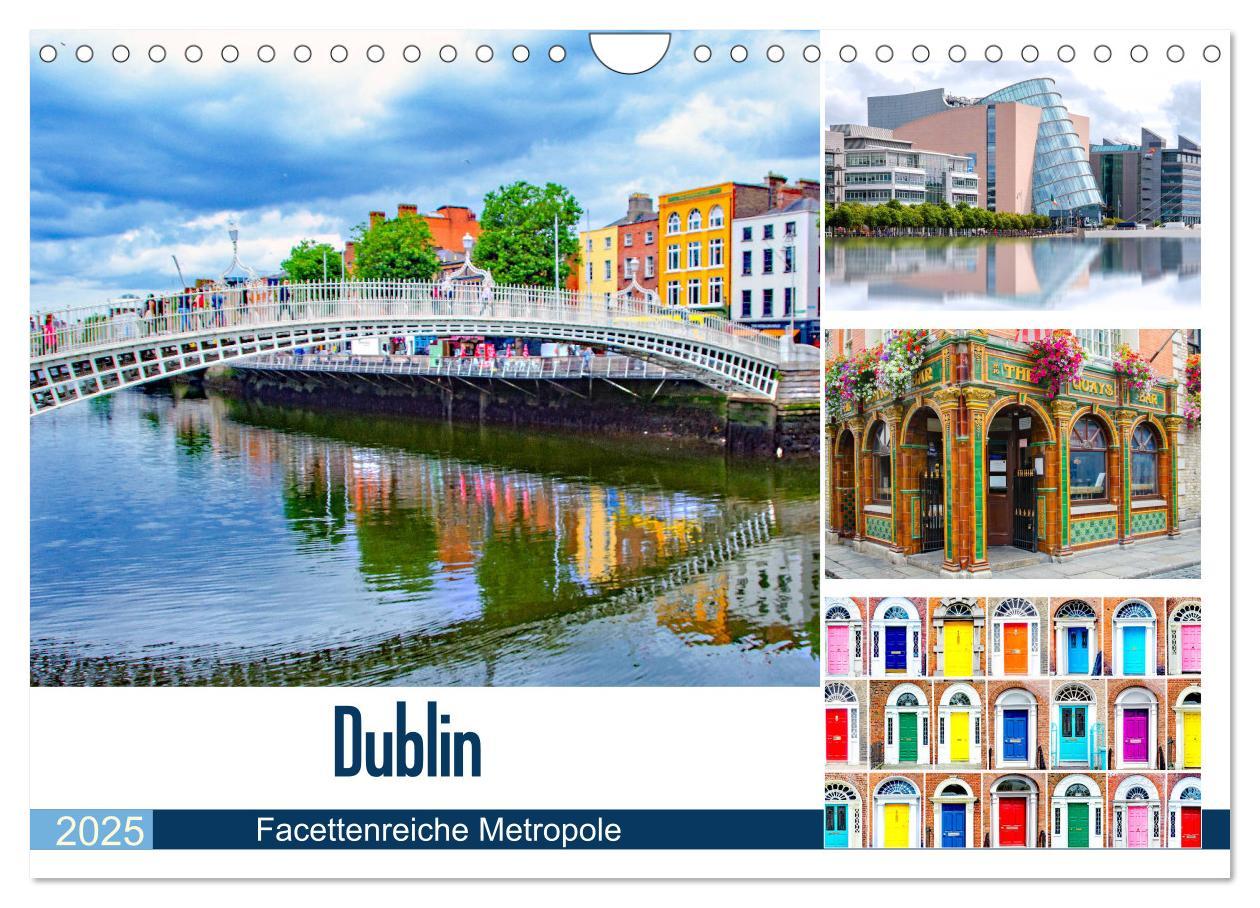 Cover: 9783435291557 | Dublin - Facettenreiche Metropole (Wandkalender 2025 DIN A4 quer),...