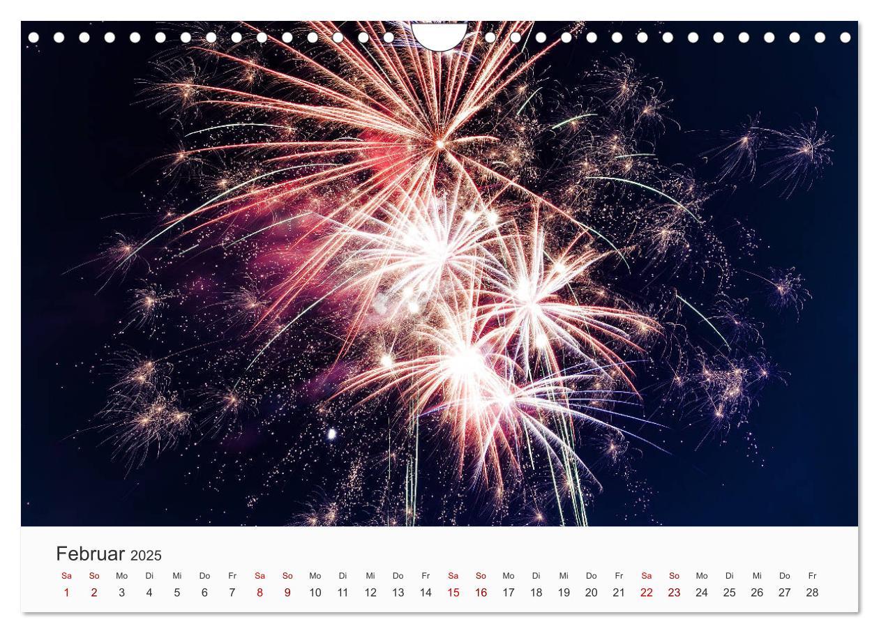 Bild: 9783435210893 | Feuerwerke - Kunstwerke am Himmel (Wandkalender 2025 DIN A4 quer),...