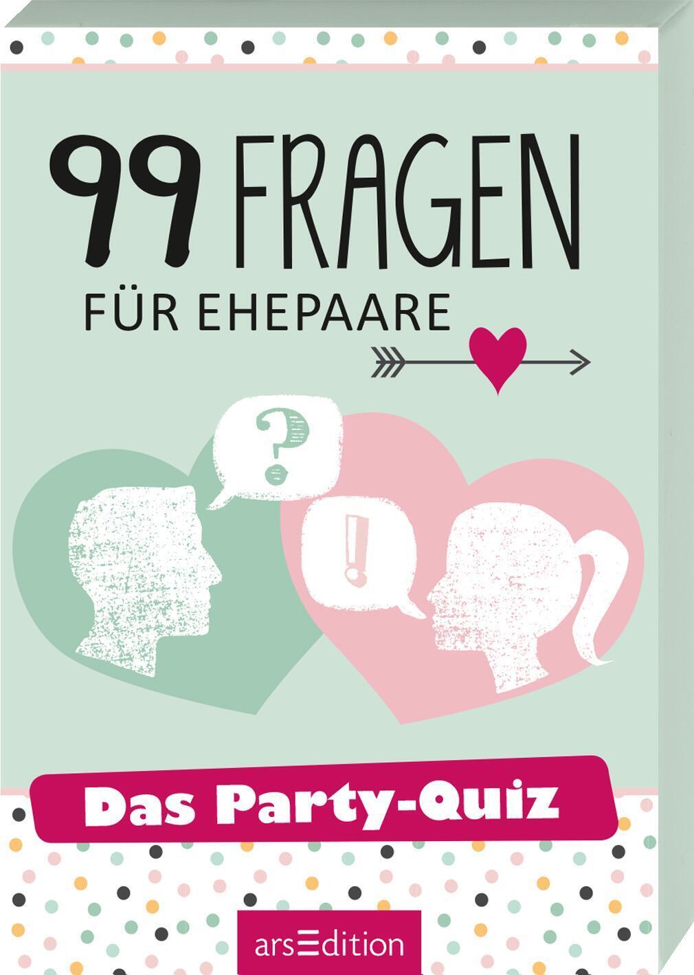 Cover: 9783845832371 | 99 Fragen für Ehepaare | Das Party-Quiz | Taschenbuch | 51 S. | 2019