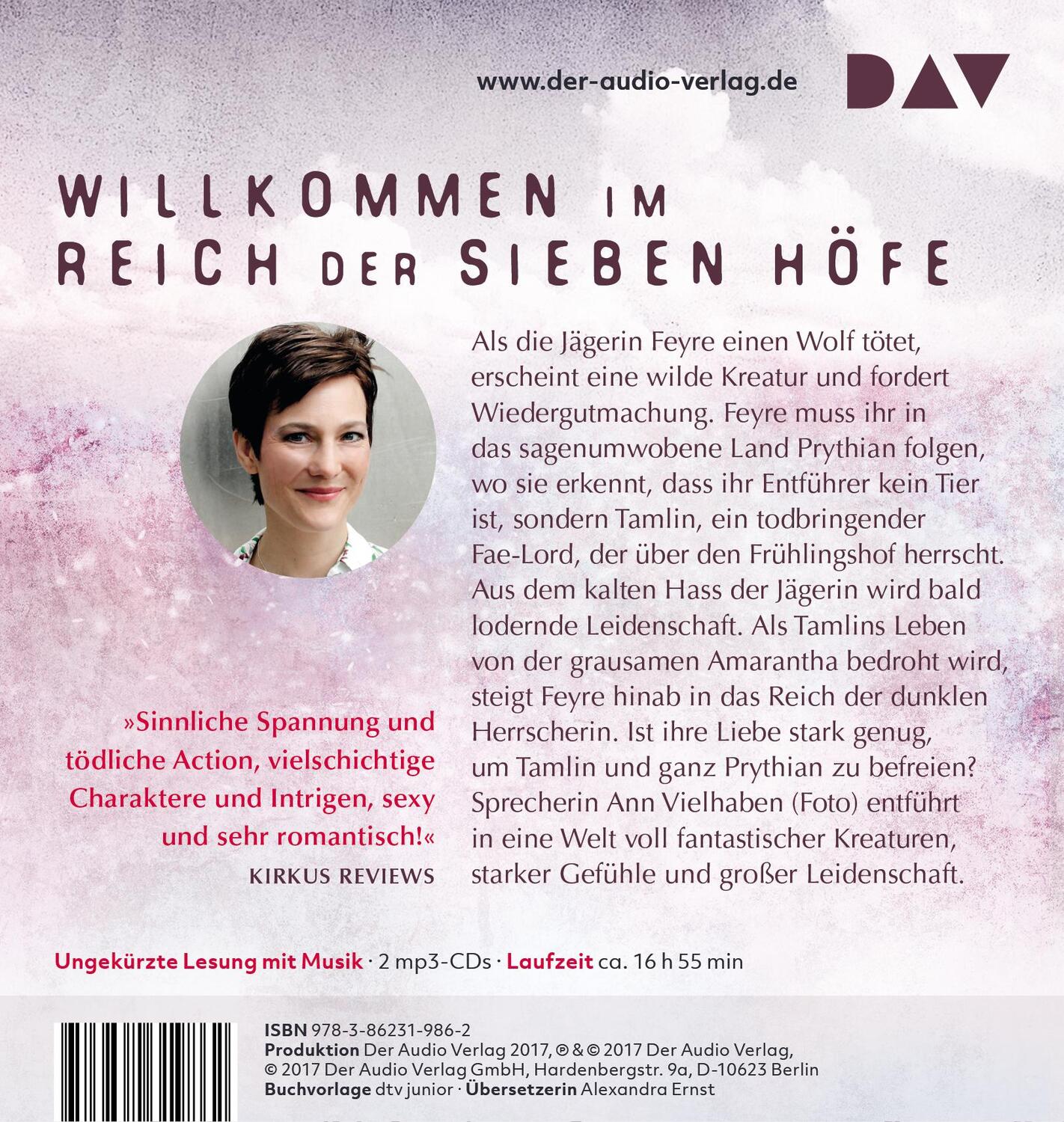 Rückseite: 9783862319862 | Das Reich der Sieben Höfe - Teil 1: Dornen und Rosen | Sarah J. Maas