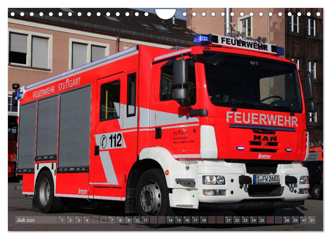 Bild: 9783383968068 | Einsatzfahrzeuge der Feuerwehr Stuttgart (Wandkalender 2025 DIN A4...