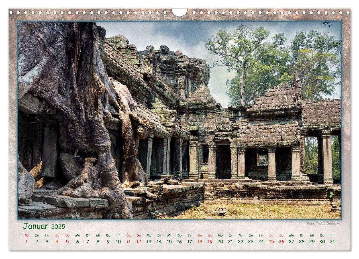 Bild: 9783435471485 | Kambodscha, Angkor Thom, Angkor Wat und Bayon (Wandkalender 2025...