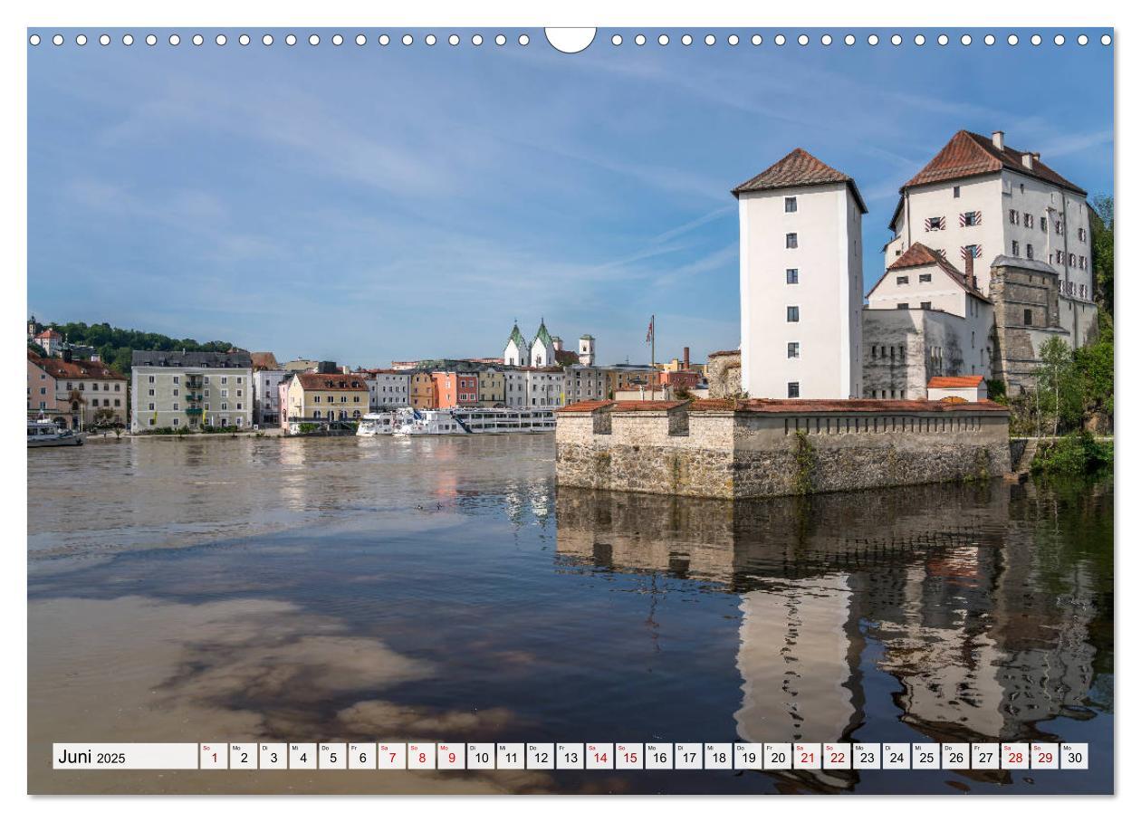 Bild: 9783435220670 | Drei Flüsse Stadt Passau (Wandkalender 2025 DIN A3 quer), CALVENDO...