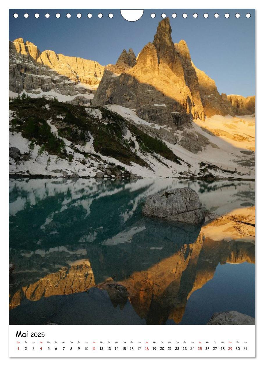 Bild: 9783457046791 | Die Dolomiten um Südtirol (Wandkalender 2025 DIN A4 hoch), CALVENDO...