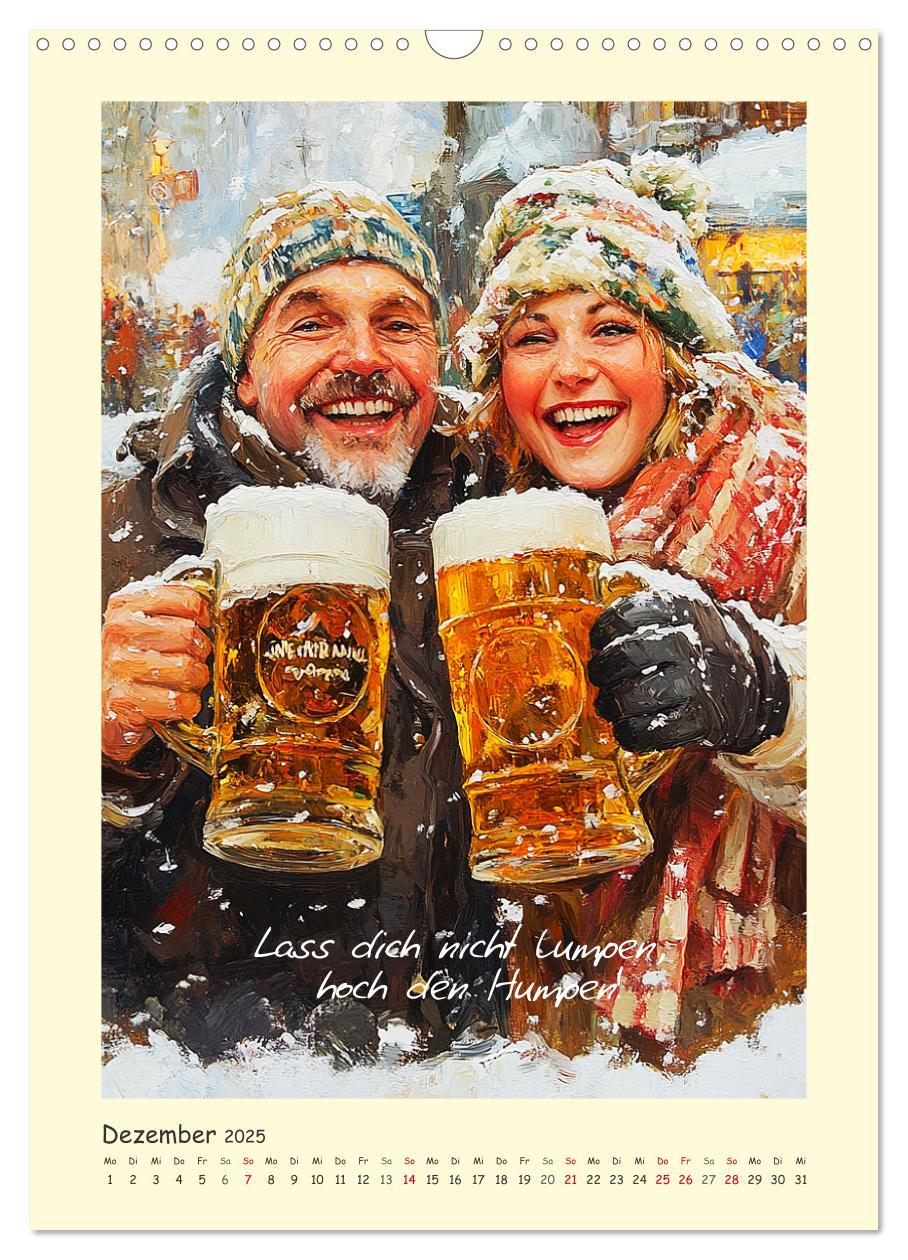 Bild: 9783457189849 | Bier, Bäuche, Sprüche. Spaß mit Hopfen und Malz (Wandkalender 2025...